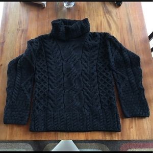 Carraig Donn Irish wool cable turtleneck